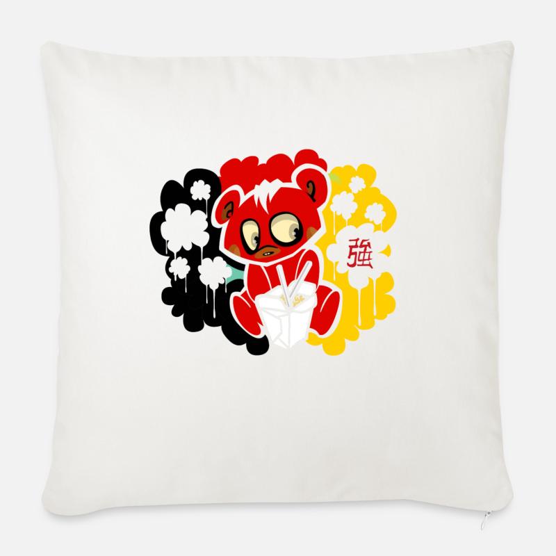 Bär - Sofakissen mit Füllung 45 x 45 cm - Naturweiß 