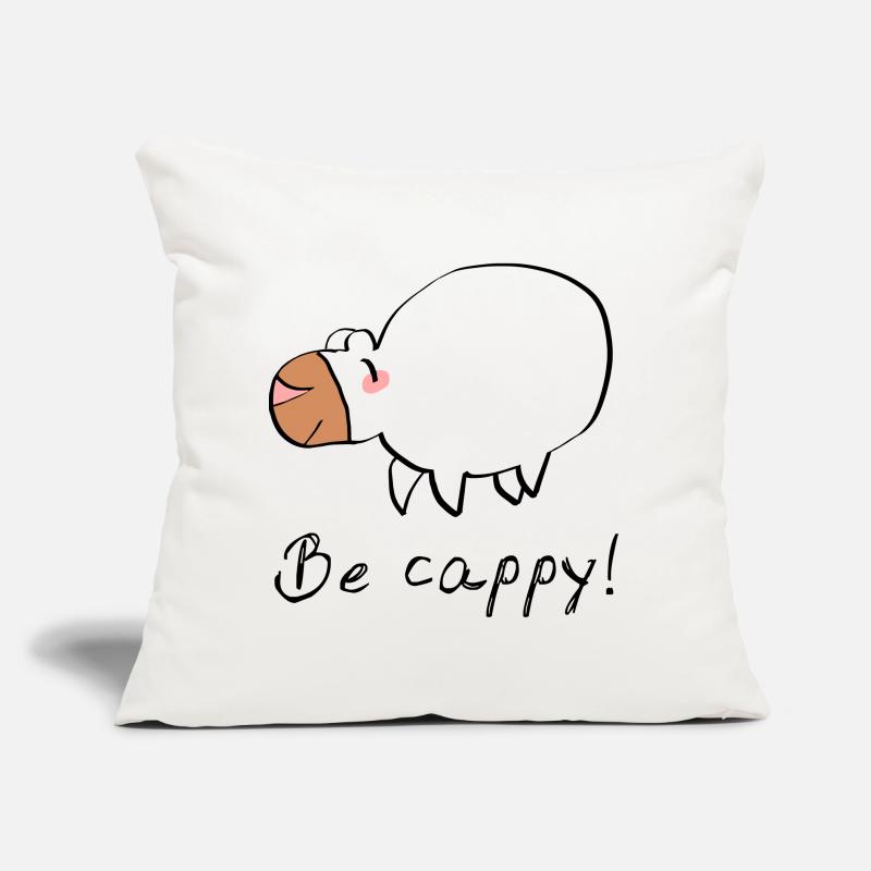 Don't worry - be cappy Sofa pillow with filling 45cm x 45cm
