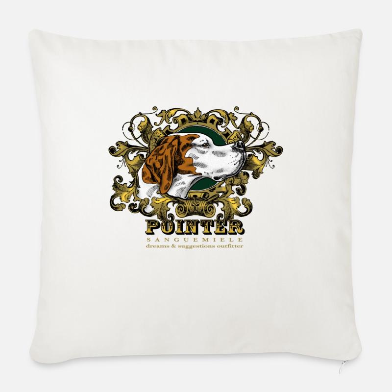pointer_head - Cuscino da divano 45 x 45 cm con riempimento - bianco naturale