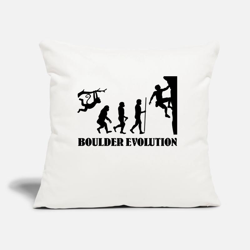 Boulder Evolution Climbing Mountaineering Boulderer Sofa pillow with filling 45cm x 45cm