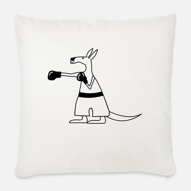 Kangaroo - Sofakissen mit Füllung 45 x 45 cm - Naturweiß 