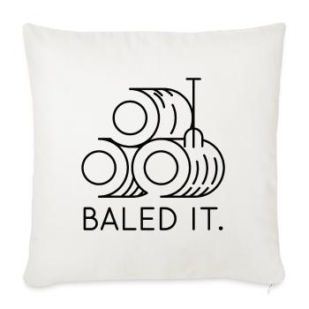 Baled It - Sofa pillow with filling 45cm x 45cm - natural white - Front