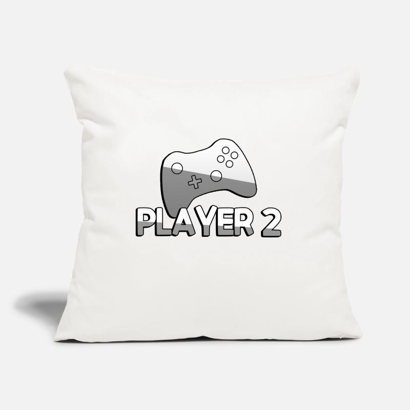 PLAYER 2 + Controller - Gaming Sofakissen mit Füllung 45 x 45 cm