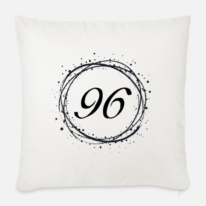 96 - Sofakissen mit Füllung 45 x 45 cm - Naturweiß 