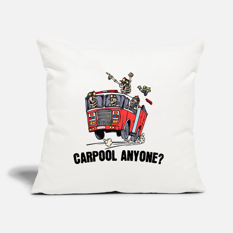 Professional fire brigade fire brigade statement fire engine Sofa pillow with filling 45cm x 45cm