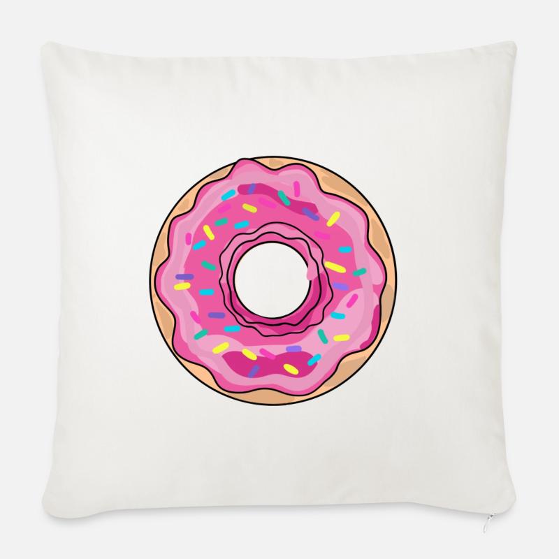 Donut - Sofakissen mit Füllung 45 x 45 cm - Naturweiß 