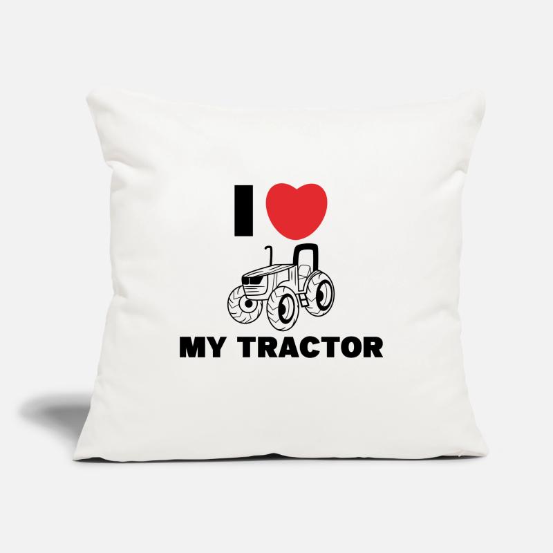 Ackerbau Herz Ich Liebe Traktor Statement Bauer Sofakissen mit Füllung 45 x 45 cm