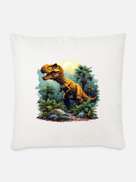 T-Rex - Sofakissen mit Füllung 45 x 45 cm - Naturweiß