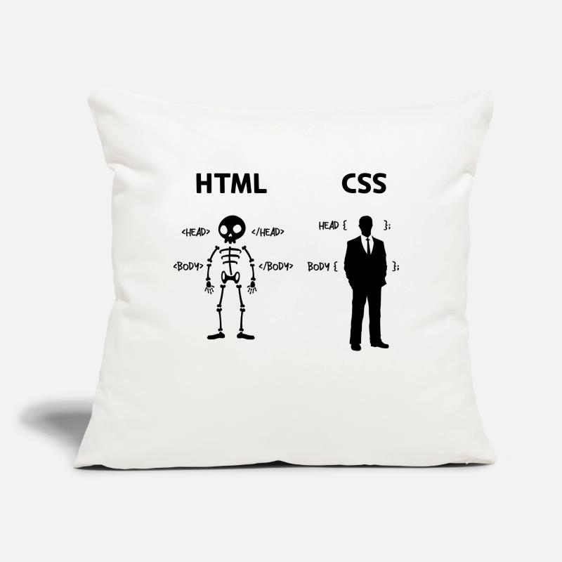 Developer Programmer Coden Css Scripting Code Sofa pillow with filling 45cm x 45cm