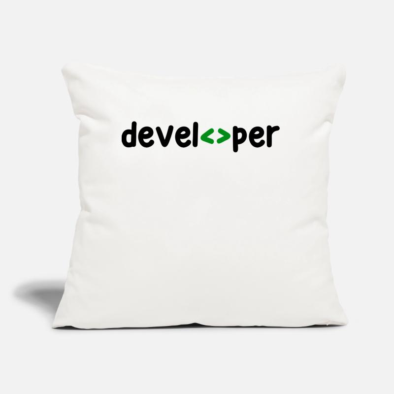 Developer Spruch Coden Softwareentwickler Nerd Sofakissen mit Füllung 45 x 45 cm