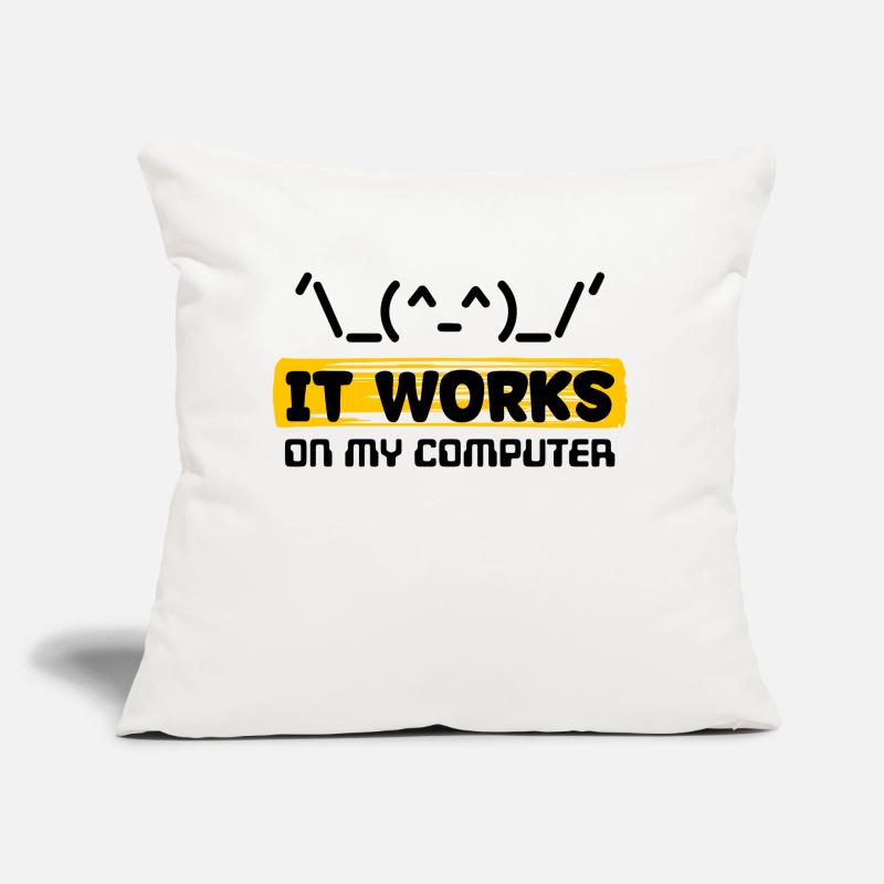 Coden Skripting Computerfreak Developer Statement Sofakissen mit Füllung 45 x 45 cm