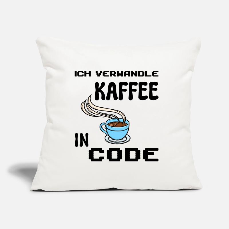 Coden Computerfreak Developer Statement Nerd Sofakissen mit Füllung 45 x 45 cm