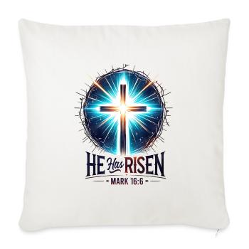 Auferstehung Jesus Botschaften aus der Bibel - Sofakissen mit Füllung 45 x 45 cm - Naturweiß  - Vorne