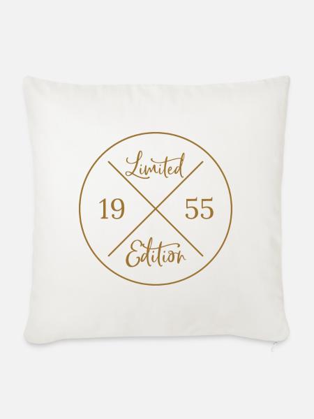 Limited Edition 1955 - Sofakissen mit Füllung 45 x 45 cm - Naturweiß