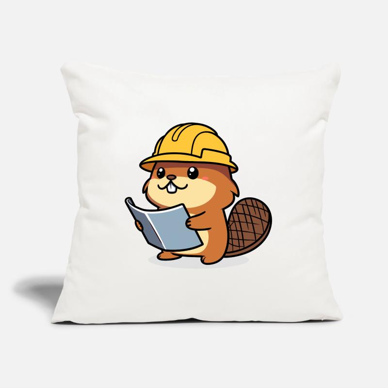 Beaver Builder Bob Plan of Builder Builder Builder Sofa pillow with filling 45cm x 45cm