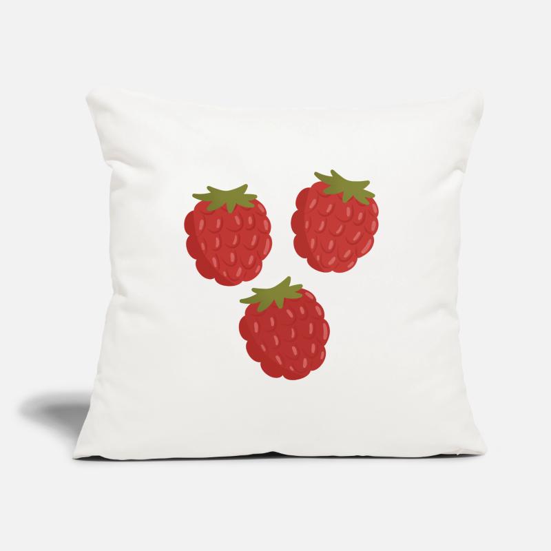 Vivid Raspberry Fruit Pattern Sofa pillow with filling 45cm x 45cm