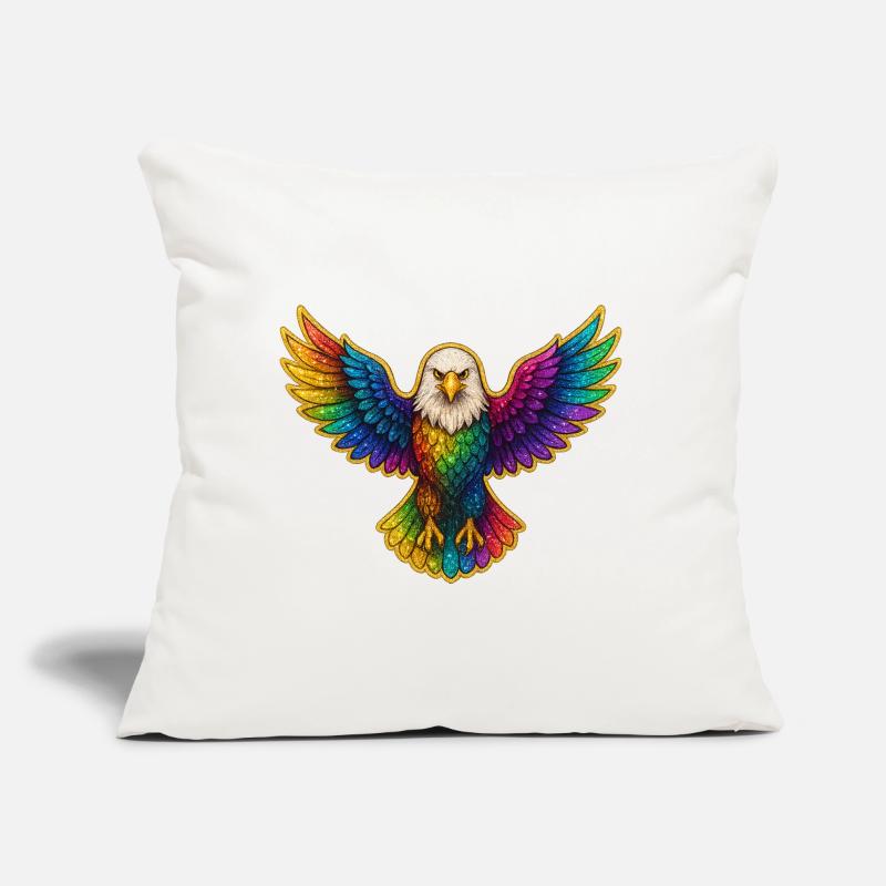 Rainbow Eagle Wing Art Sofa pillow with filling 45cm x 45cm