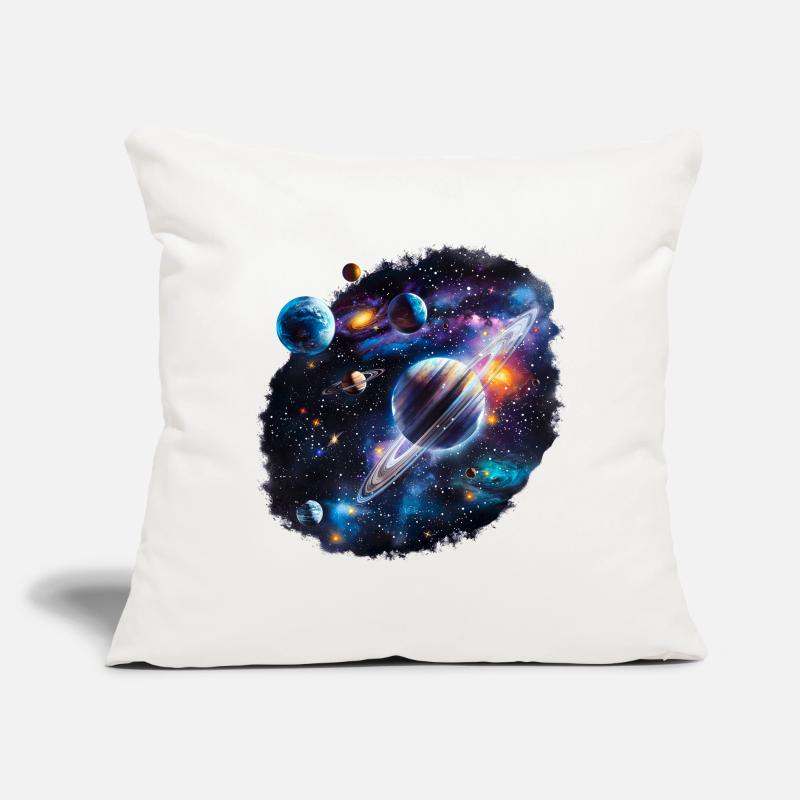 Galactic Planetary System Pattern Sofa pillow with filling 45cm x 45cm
