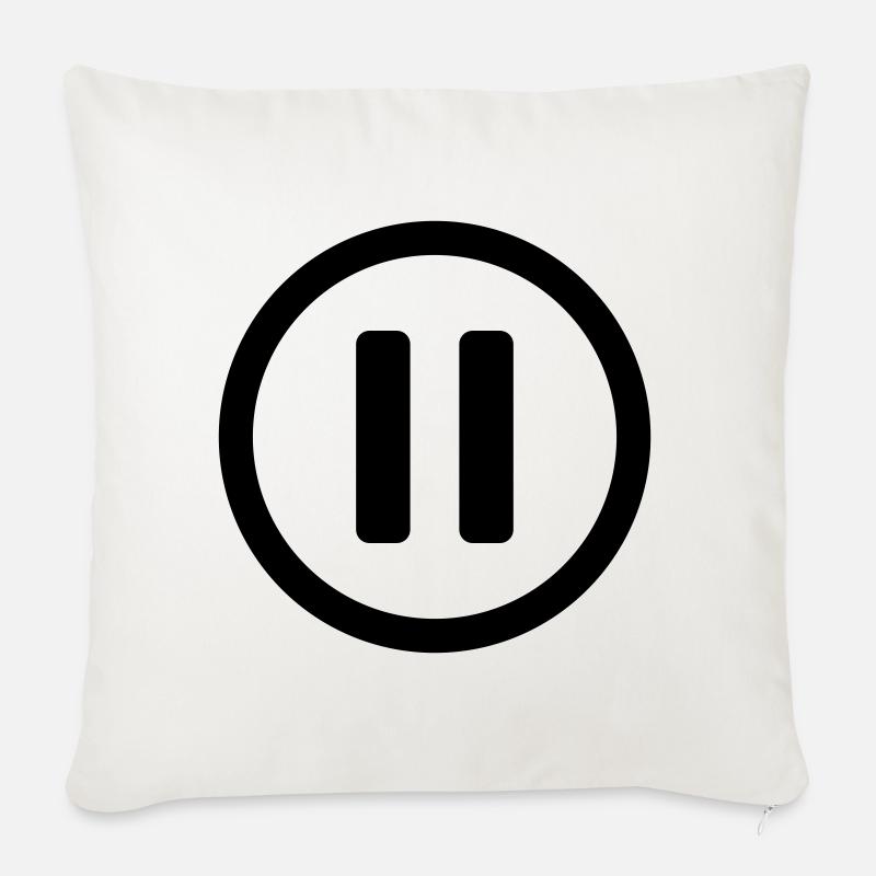 Icon Pause - Sofakissen mit Füllung 45 x 45 cm - Naturweiß 