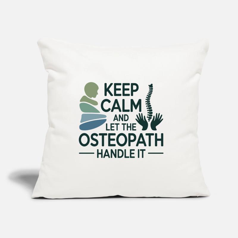 Osteopath Keep Calm Handle It Professional  Sofa pillow with filling 45cm x 45cm