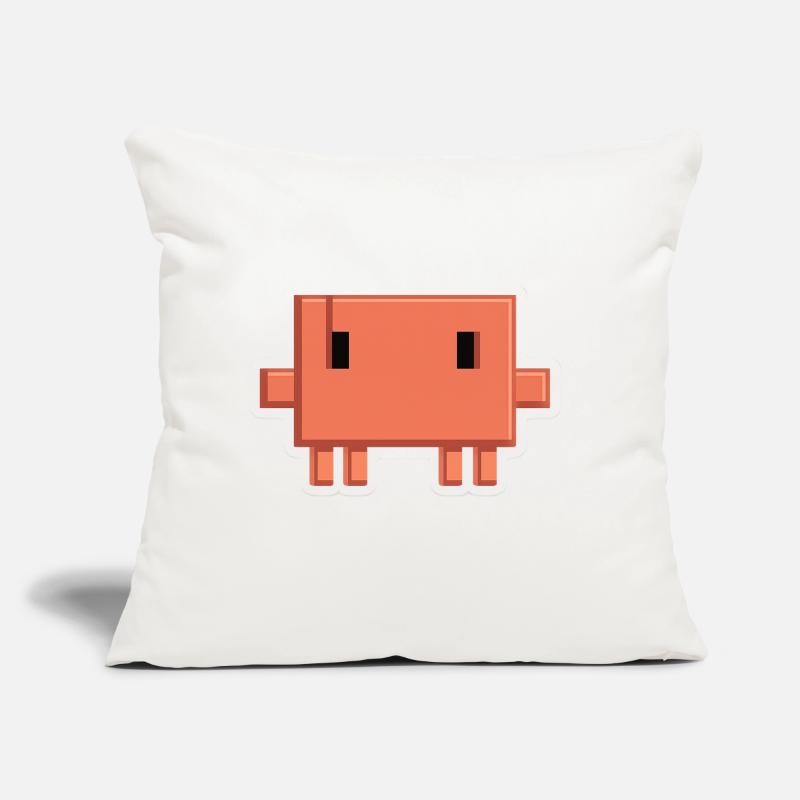 Claude Code Pixel AI Mascot Dev Sticker Sofa pillow with filling 45cm x 45cm