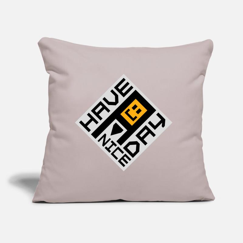 Have A Nice Day Funny Sarcastic Saying Cute Sofa pillow with filling 45cm x 45cm