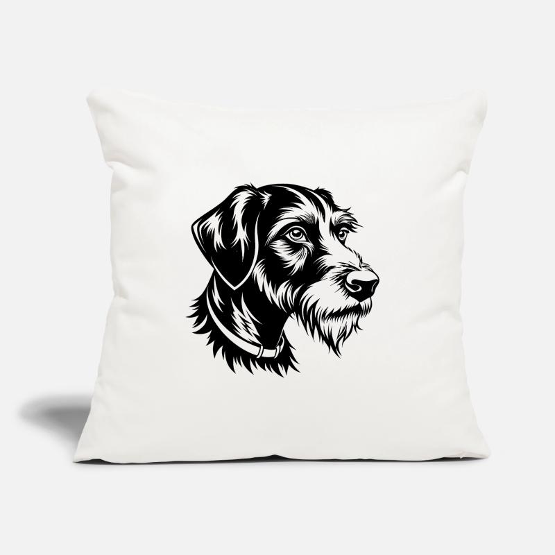 German Wirehaired Pointer Sofa pillow with filling 45cm x 45cm