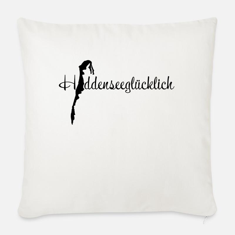 Hiddenseeglücklich klein - Sofakissen mit Füllung 45 x 45 cm - Naturweiß 