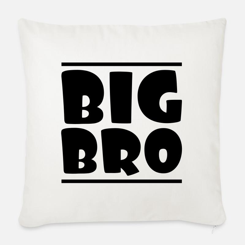 BIG BRO - Sofakissen mit Füllung 45 x 45 cm - Naturweiß 