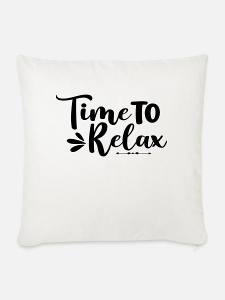 Time To Relax - Sofakissen mit Füllung 45 x 45 cm - Naturweiß