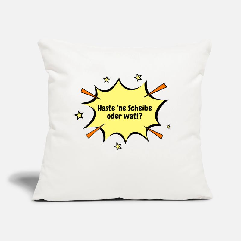 Berlin Haste 'ne Scheibe oder wat !? Coussin et housse de 45 x 45 cm