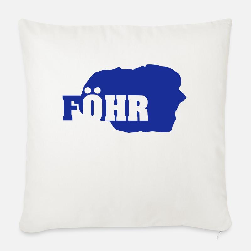 Föhr (ID: 002006) - Sofakissen mit Füllung 45 x 45 cm - Naturweiß 