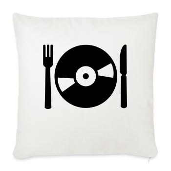 Vinyl - Coussin et housse de 45 x 45 cm - blanc nature - Devant