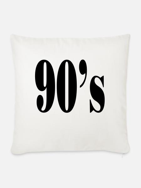 90's - Sofakissen mit Füllung 45 x 45 cm - Naturweiß 