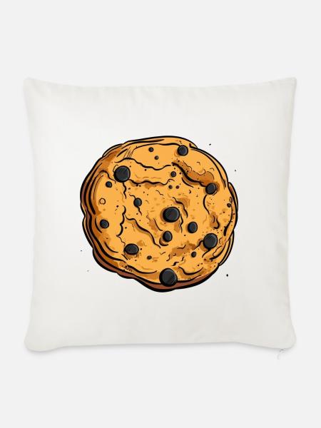 Ein leckerer Keks - Sofakissen mit Füllung 45 x 45 cm - Naturweiß
