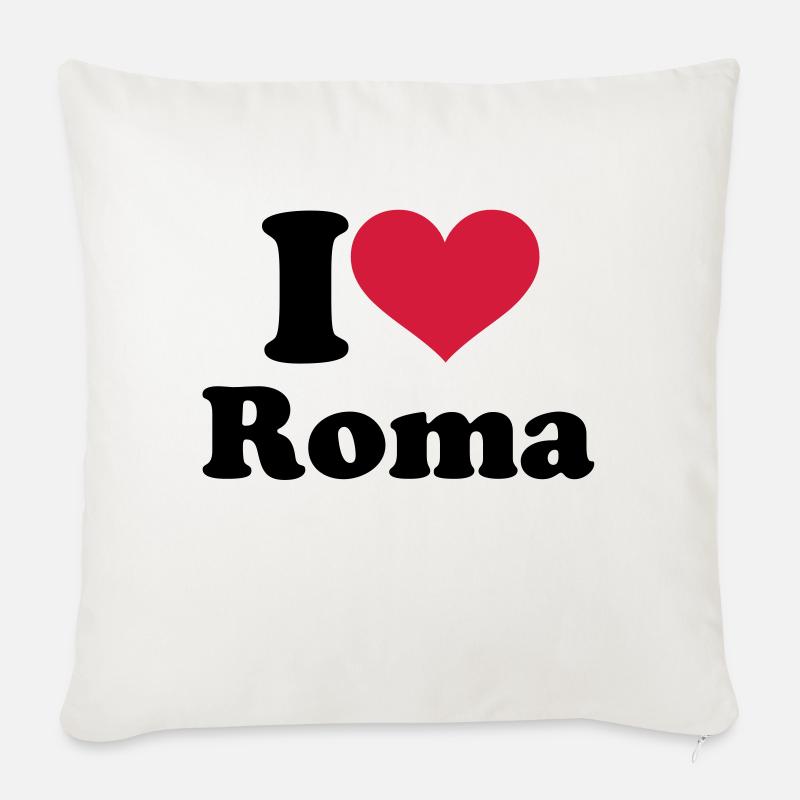 Rom - Sofakissen mit Füllung 45 x 45 cm - Naturweiß 
