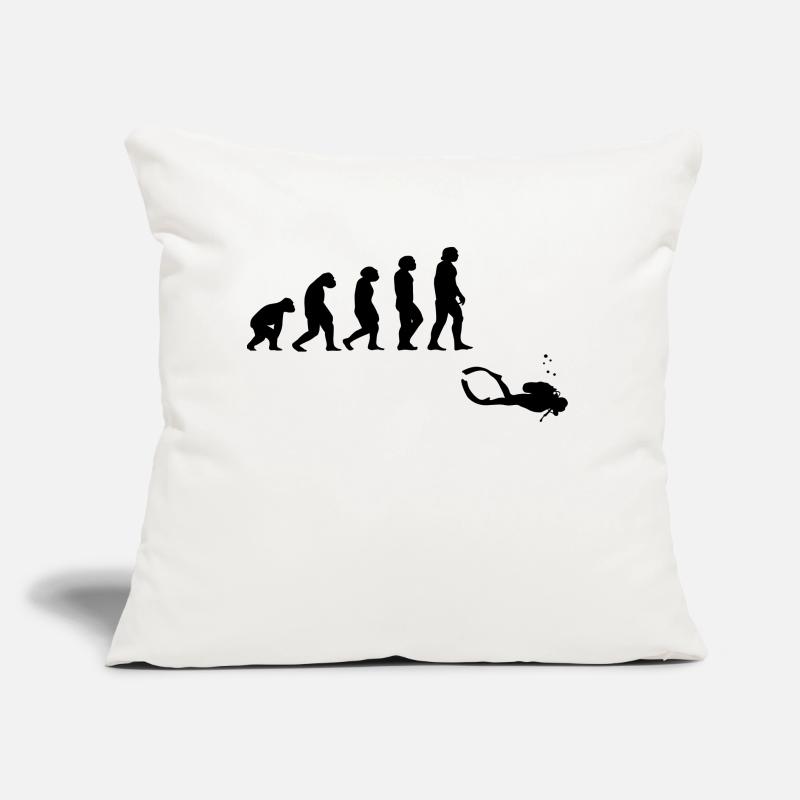 Evolution diving with a device Sofa pillow with filling 45cm x 45cm