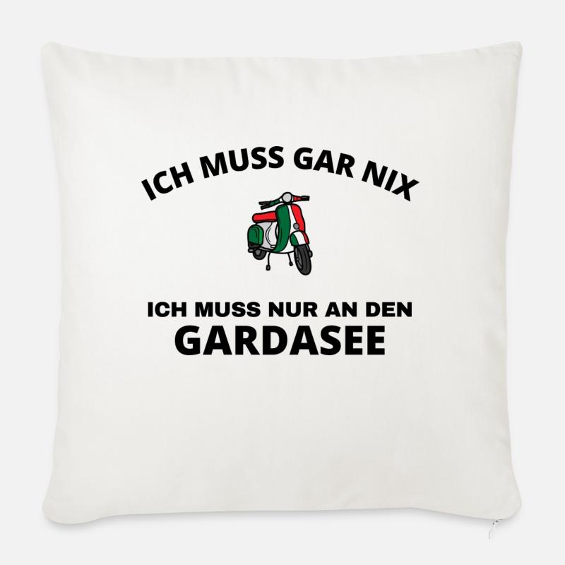 Gardasee - Sofakissen mit Füllung 45 x 45 cm - Naturweiß 