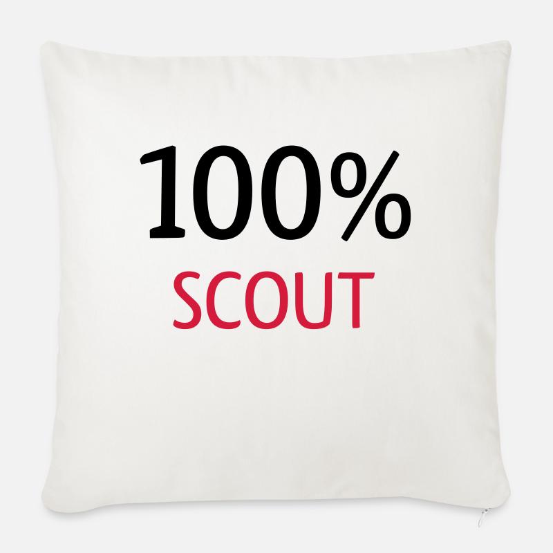 100% Scout - Sofakissen mit Füllung 45 x 45 cm - Naturweiß 