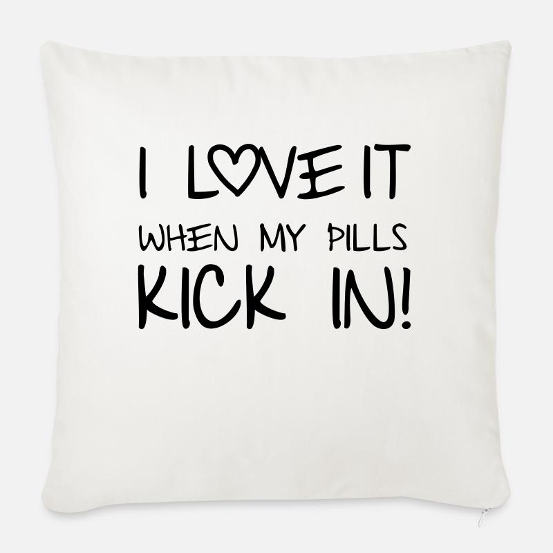 Pills - Coussin et housse de 45 x 45 cm - blanc nature