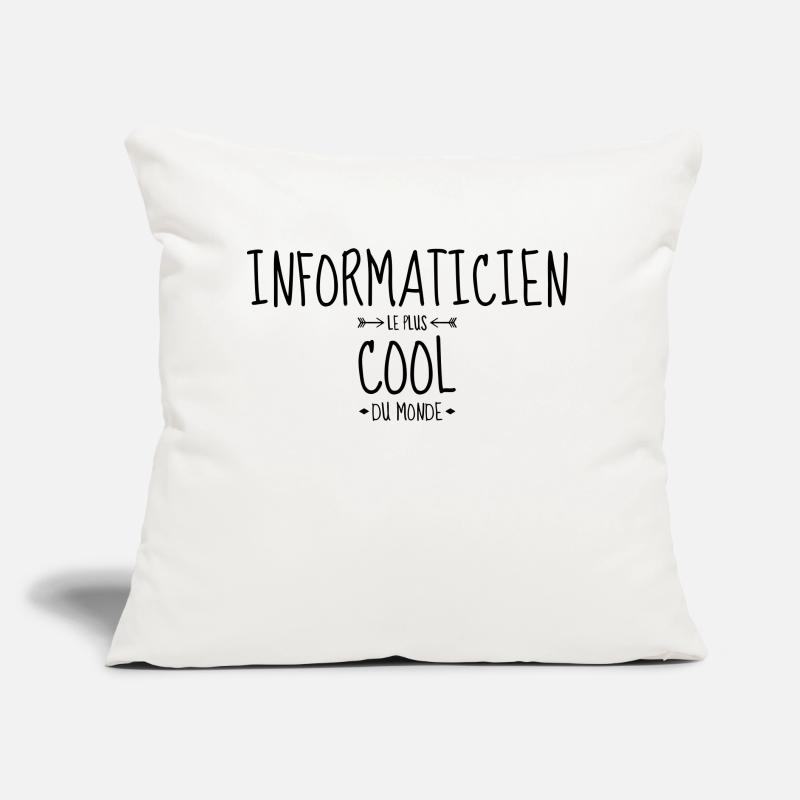 Computer Engineer Informatiker Informaticien Sofa pillow with filling 45cm x 45cm