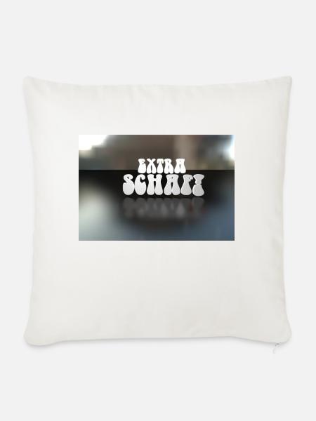 Extra Schaf - Sofakissen mit Füllung 45 x 45 cm - Naturweiß