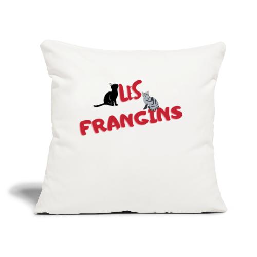 Les Frangins en toutes lettres - Coussin et housse de 45 x 45 cm