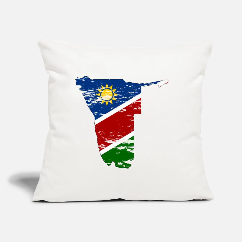 Namibia map used Sofa pillow with filling 45cm x 45cm