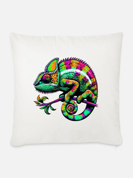 Chamäleon - Sofakissen mit Füllung 45 x 45 cm - Naturweiß 