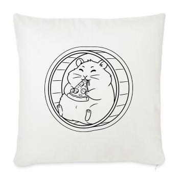 Plan de pizza Hamster Balanced Bike - Coussin et housse de 45 x 45 cm - blanc nature - Devant