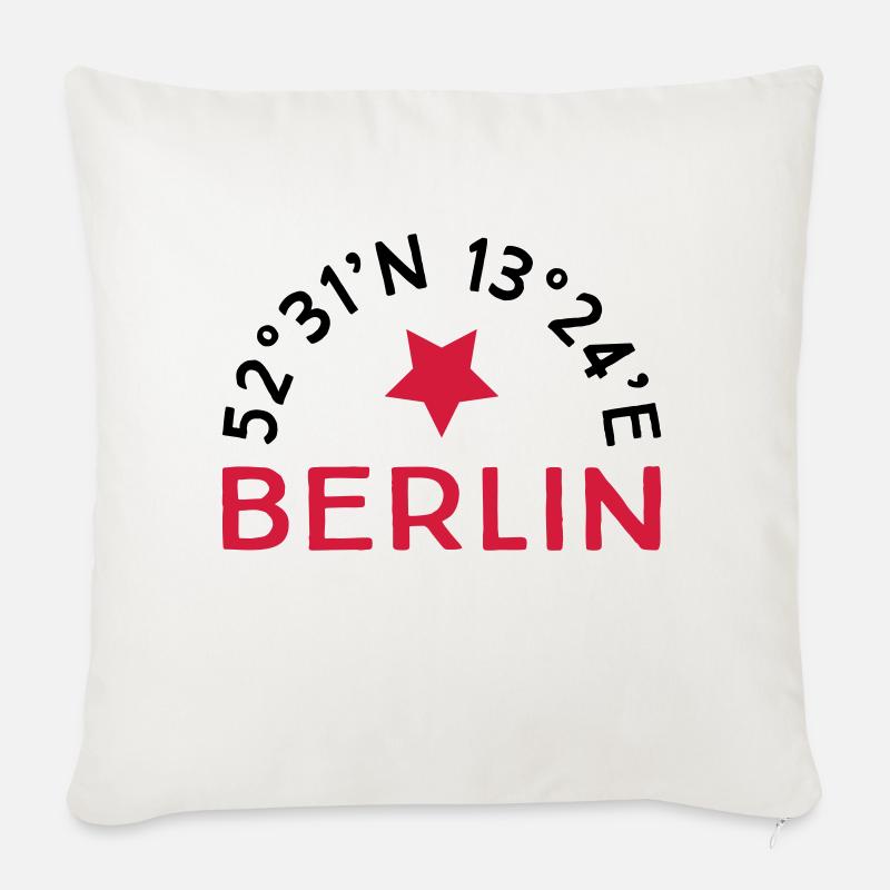 Berlin - Sofakissen mit Füllung 45 x 45 cm - Naturweiß 