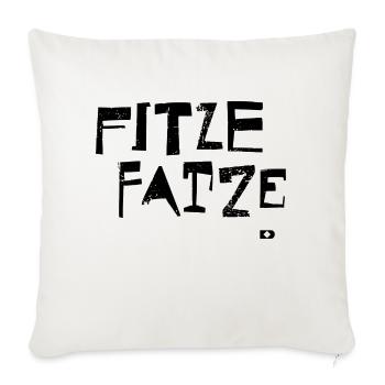 A-039 Fitze Fatze - Sofakissen mit Füllung 45 x 45 cm - Naturweiß  - Vorne
