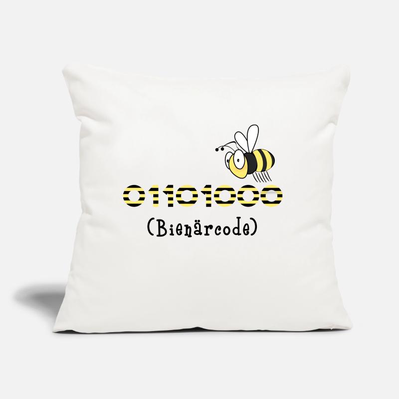 Binärcode Biene Code Informatik Geschenk Honig Sofakissen mit Füllung 45 x 45 cm