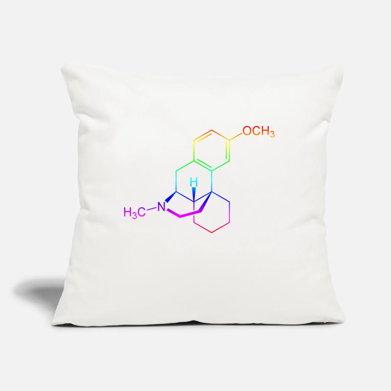 Dextromethorphan DXM structural formula Sofa pillow with filling 45cm x 45cm